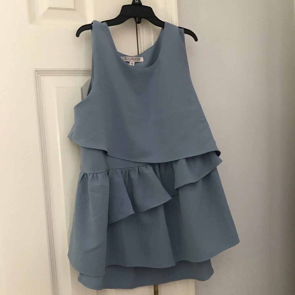 Joy joy ruffle top